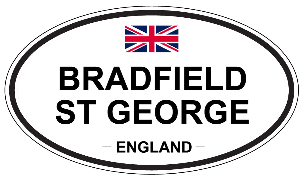 BRADFIELD ST GEORGE, England - Oval Magnet