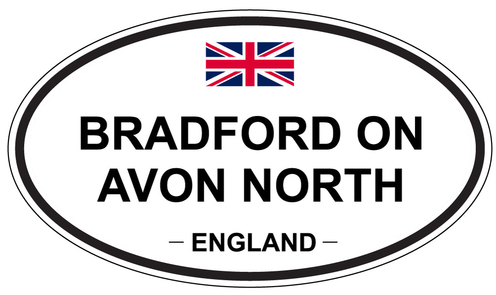 BRADFORD ON AVON NORTH, ENGLAND - Oval Sticker