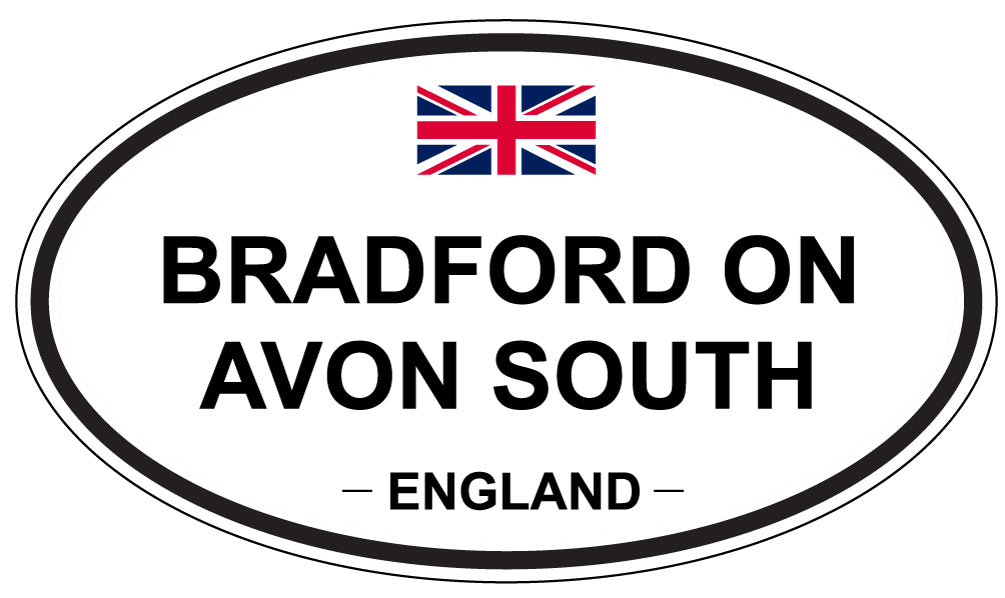BRADFORD ON AVON SOUTH, ENGLAND - Oval Sticker