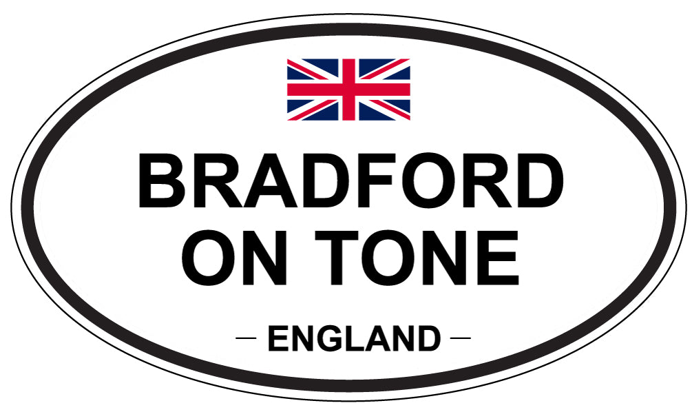 BRADFORD ON TONE, ENGLAND - Oval Sticker