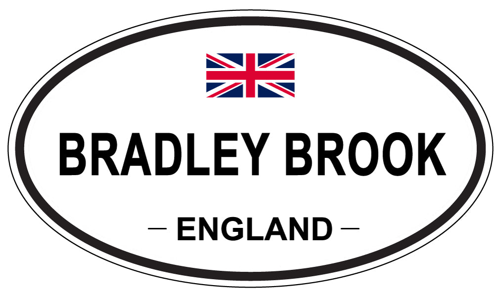 BRADLEY BROOK, ENGLAND - Oval Sticker