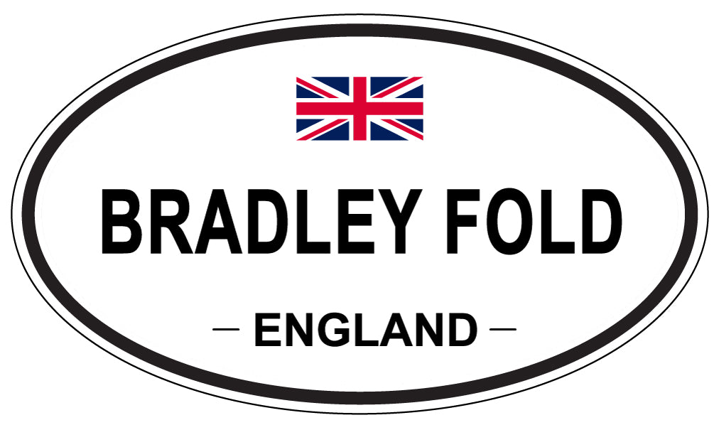 BRADLEY FOLD, ENGLAND - Oval Sticker