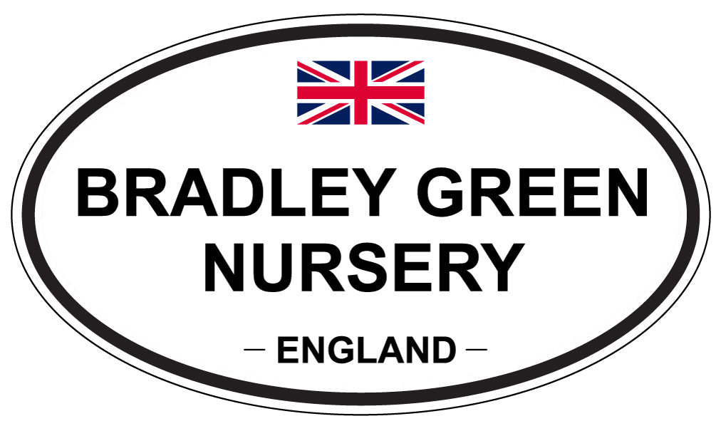 BRADLEY GREEN NURSERY, ENGLAND - Oval Sticker