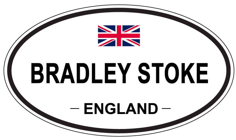 BRADLEY STOKE, ENGLAND - Oval Sticker
