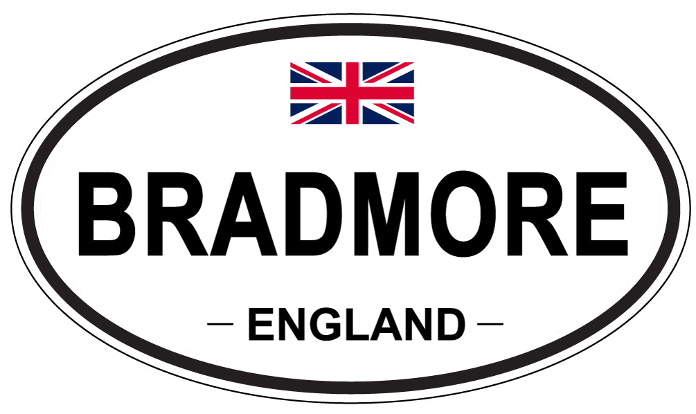 BRADMORE, ENGLAND - Oval Sticker
