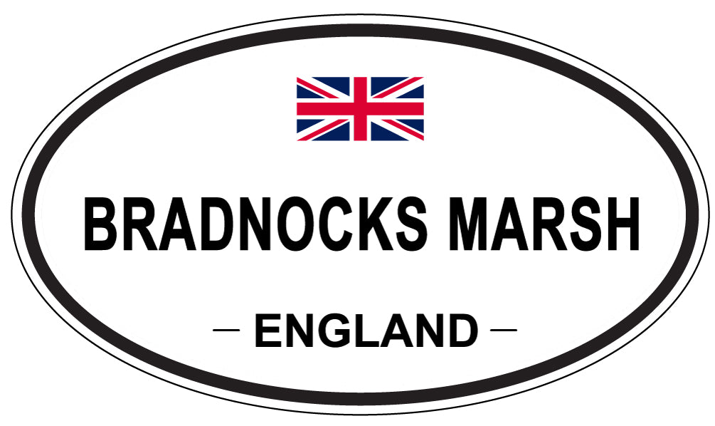 BRADNOCKS MARSH, ENGLAND - Oval Sticker