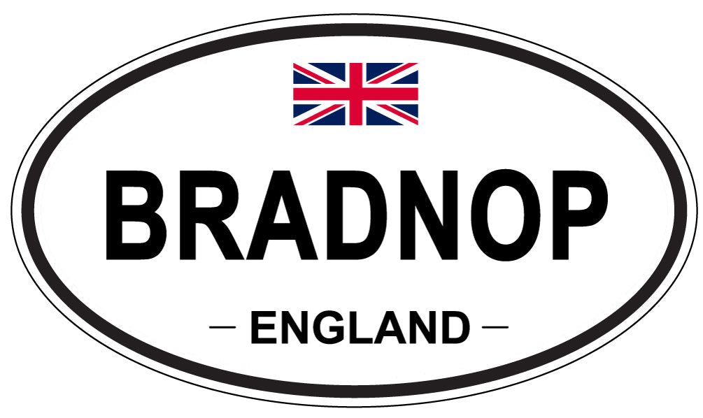 BRADNOP, England - Oval Magnet