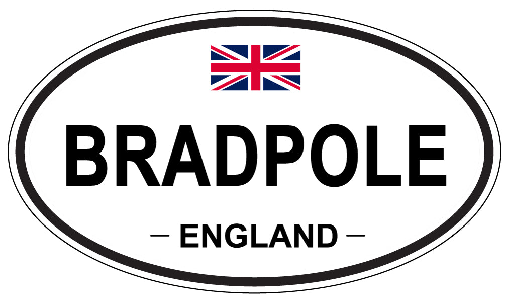 BRADPOLE, England - Oval Magnet