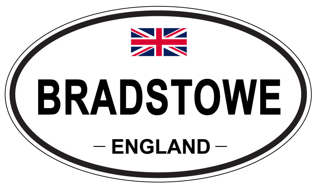 BRADSTOWE, ENGLAND - Oval Sticker