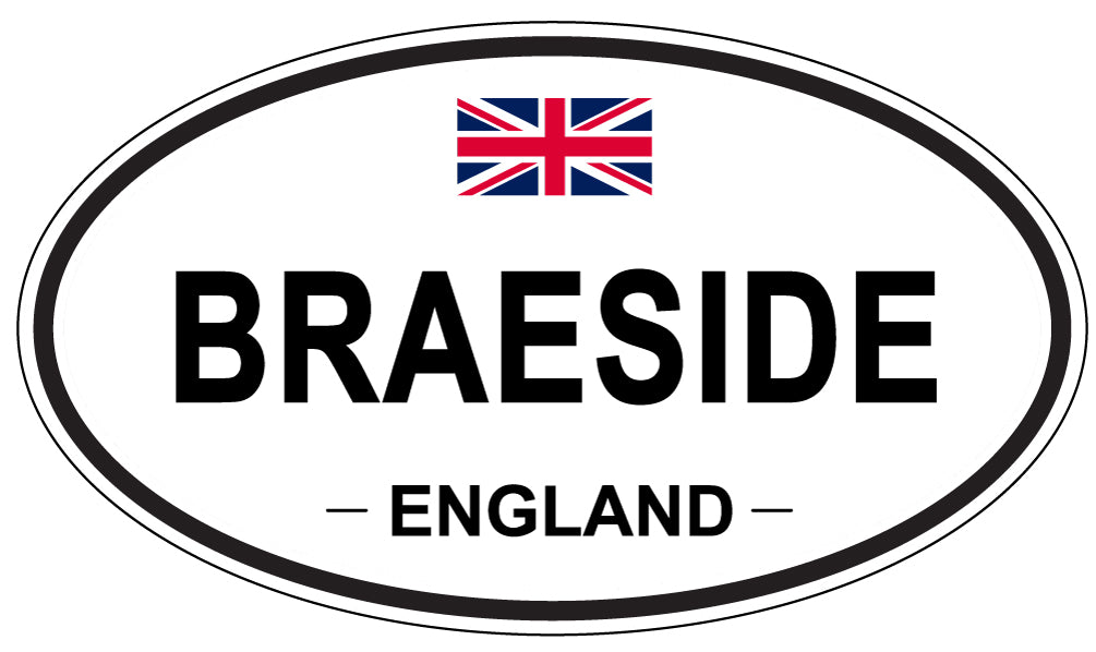 BRAESIDE, ENGLAND - Oval Sticker