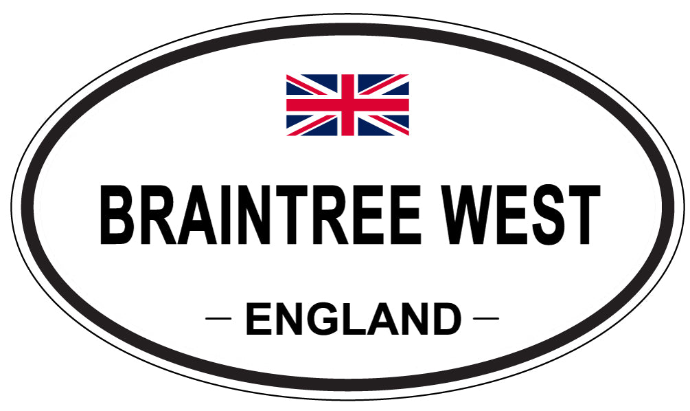 BRAINTREE WEST, England - Oval Magnet