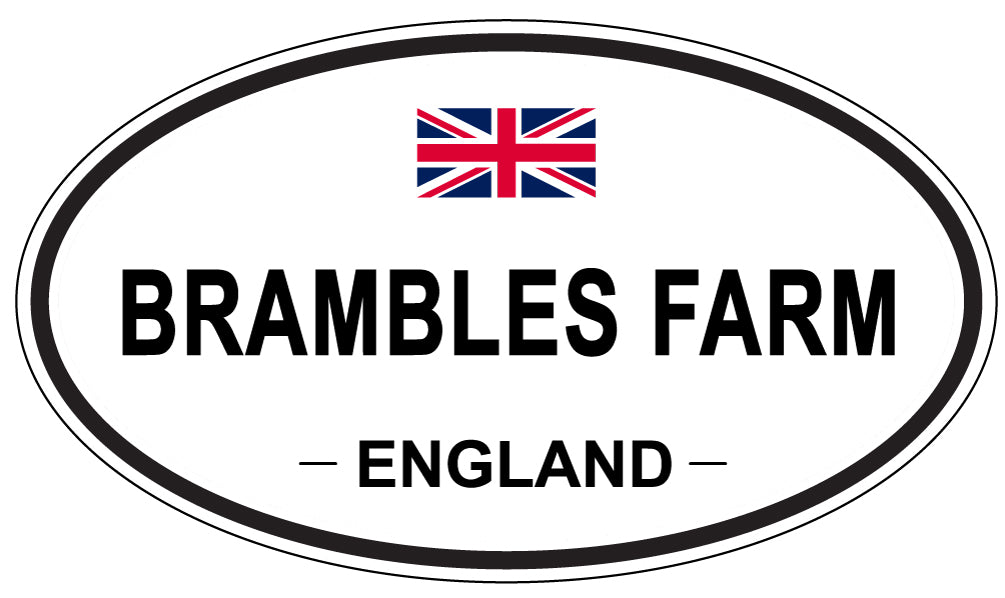 BRAMBLES FARM, ENGLAND - Oval Sticker