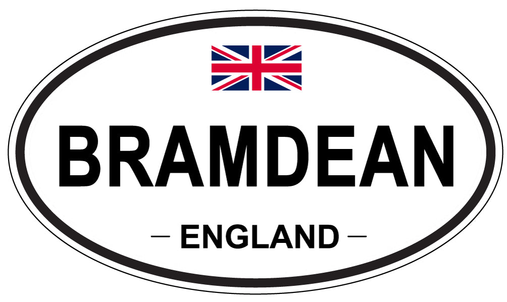 BRAMDEAN, ENGLAND - Oval Sticker