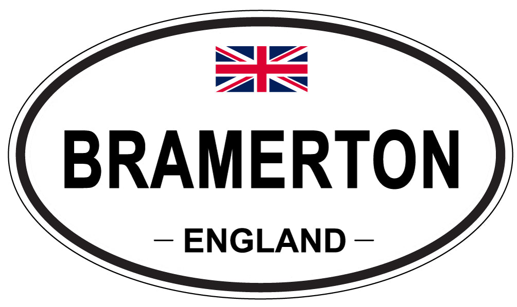 BRAMERTON, ENGLAND - Oval Sticker