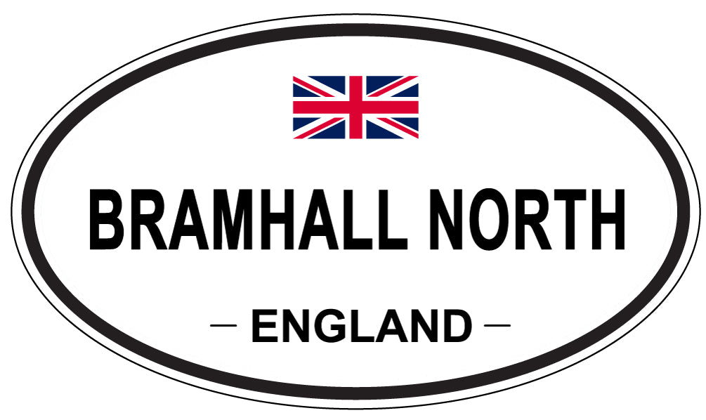 BRAMHALL NORTH, England - Oval Magnet