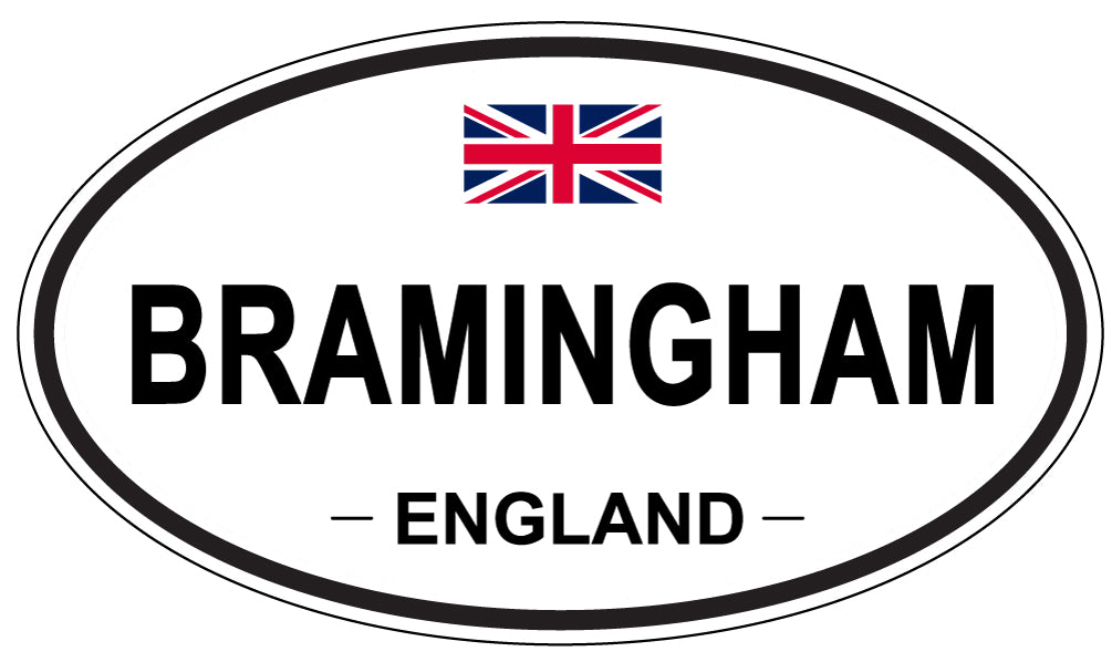 BRAMINGHAM, ENGLAND - Oval Sticker