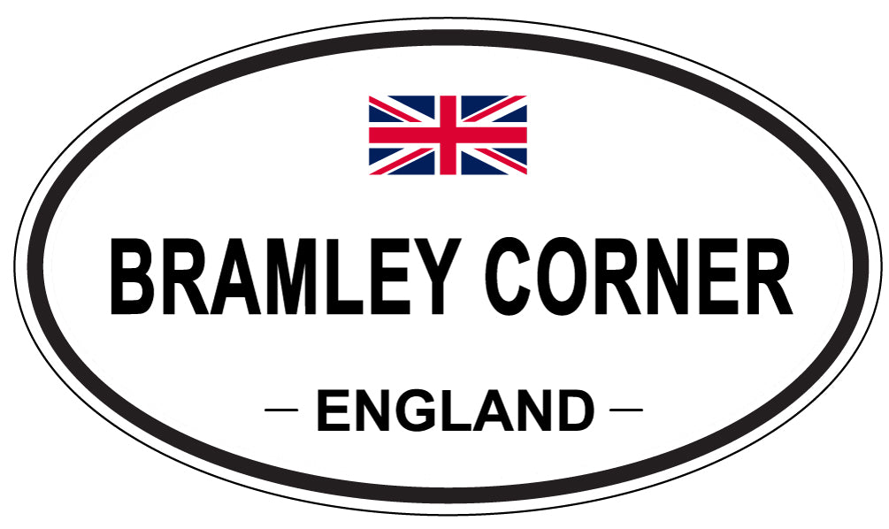 BRAMLEY CORNER, ENGLAND - Oval Sticker