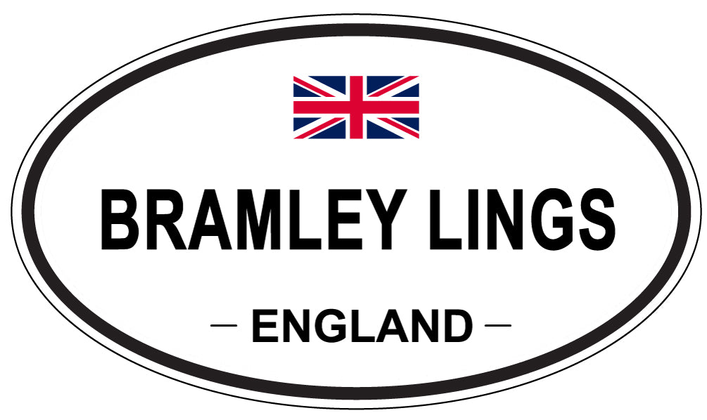 BRAMLEY LINGS, ENGLAND - Oval Sticker
