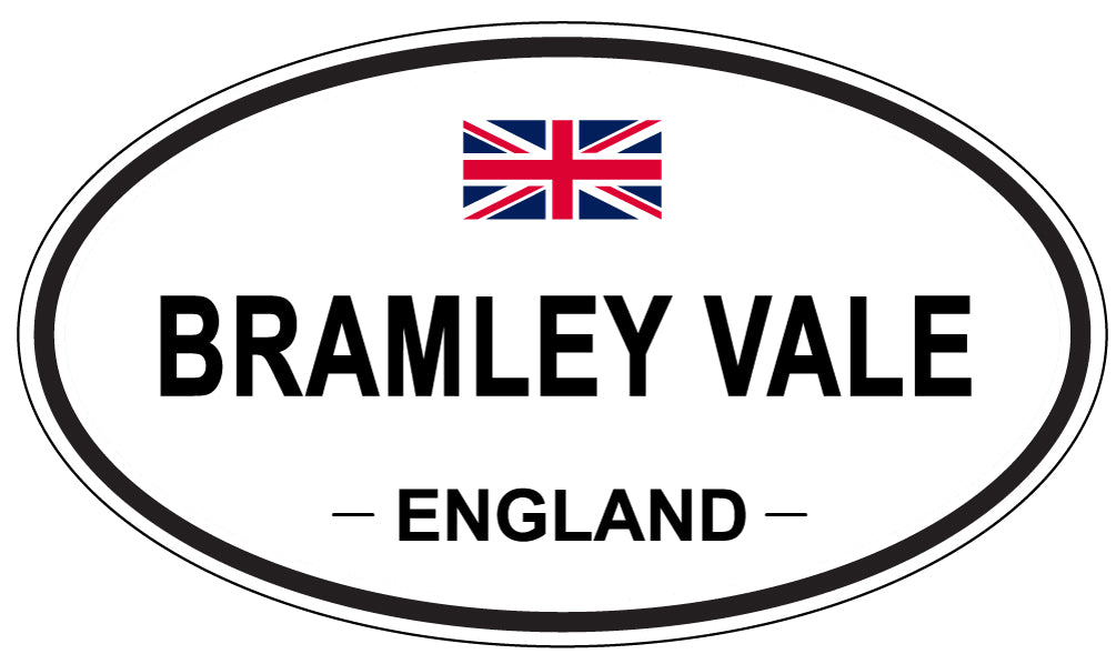 BRAMLEY VALE, ENGLAND - Oval Sticker