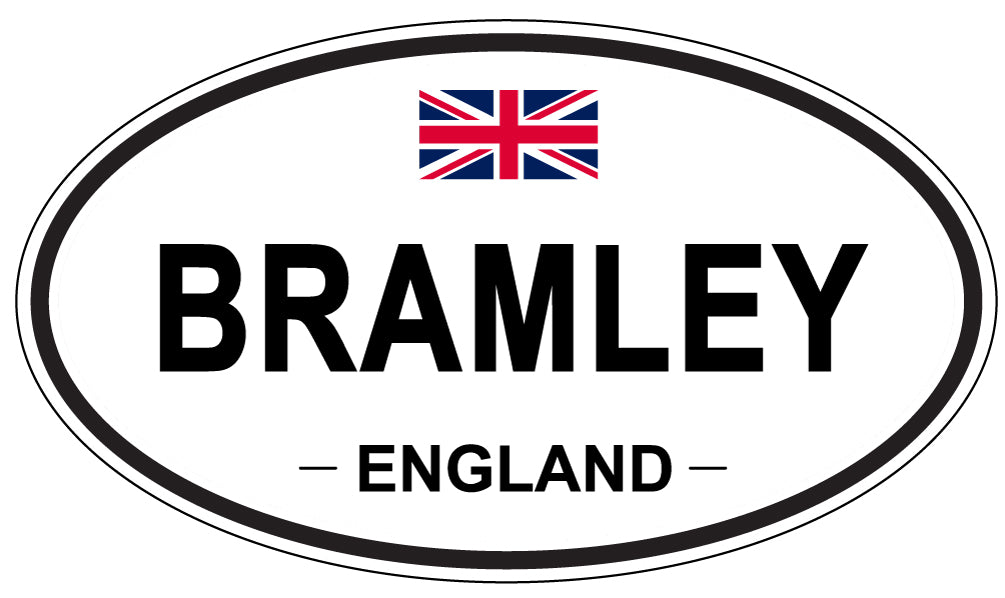 BRAMLEY, ENGLAND - Oval Sticker