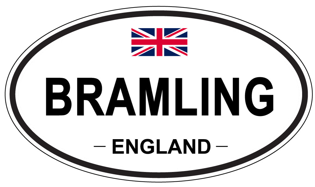 BRAMLING, ENGLAND - Oval Sticker