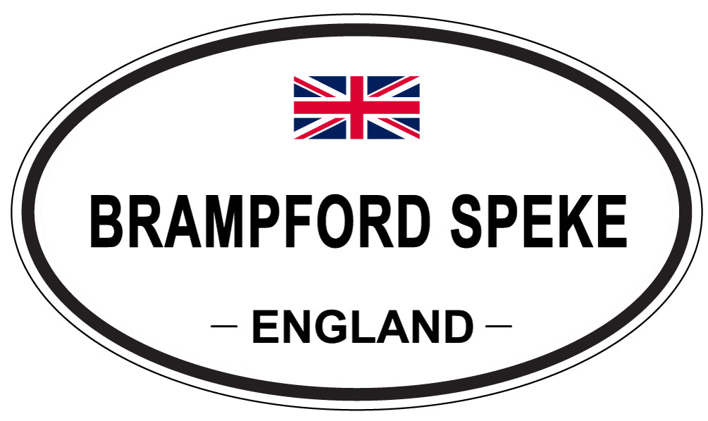 BRAMPFORD SPEKE, ENGLAND - Oval Sticker