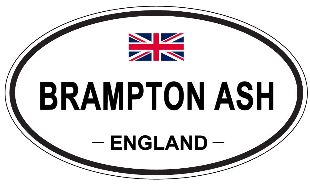 BRAMPTON ASH, England - Oval Magnet
