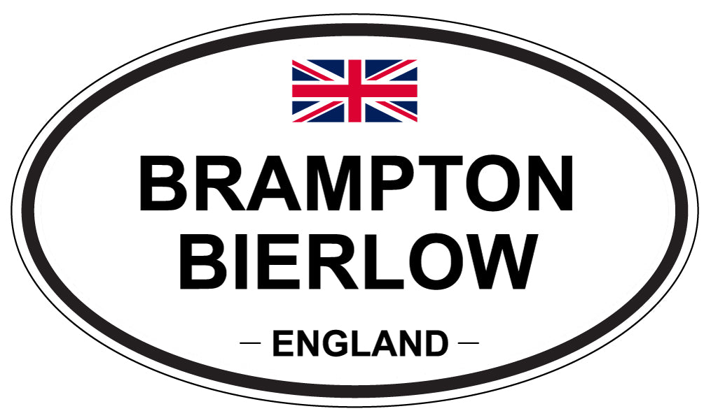 BRAMPTON BIERLOW, ENGLAND - Oval Sticker