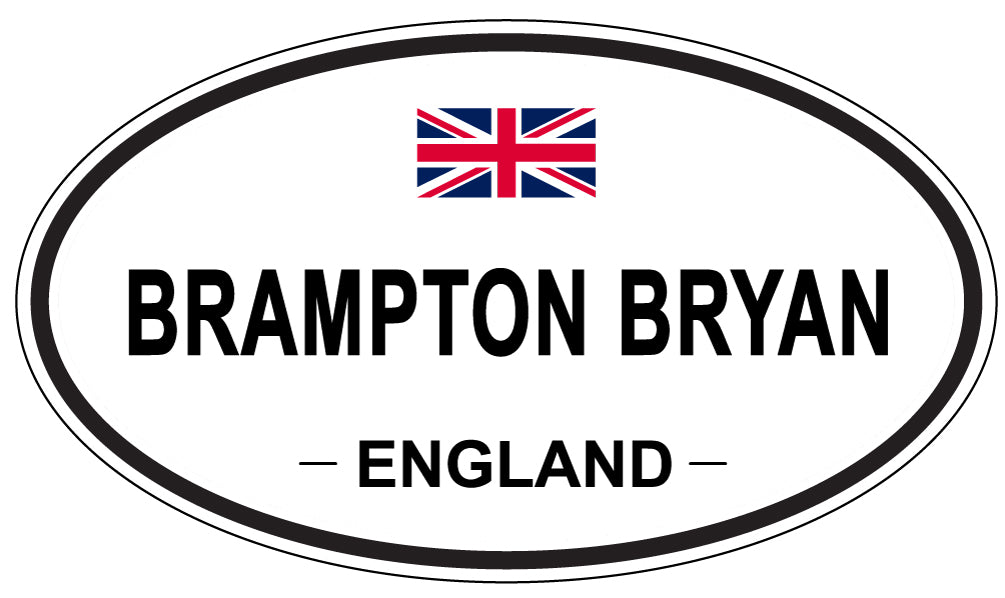 BRAMPTON BRYAN, ENGLAND - Oval Sticker