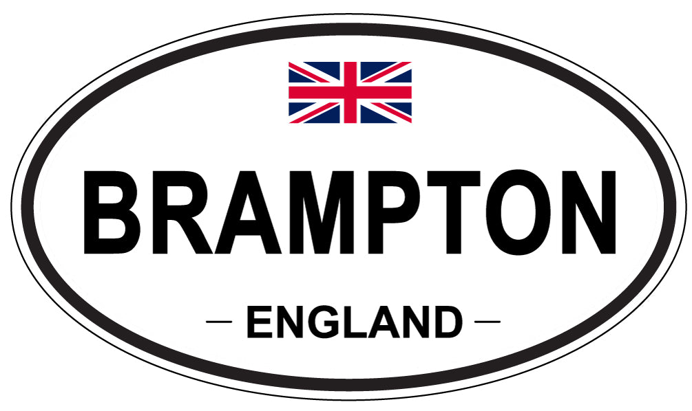 BRAMPTON, ENGLAND - Oval Sticker