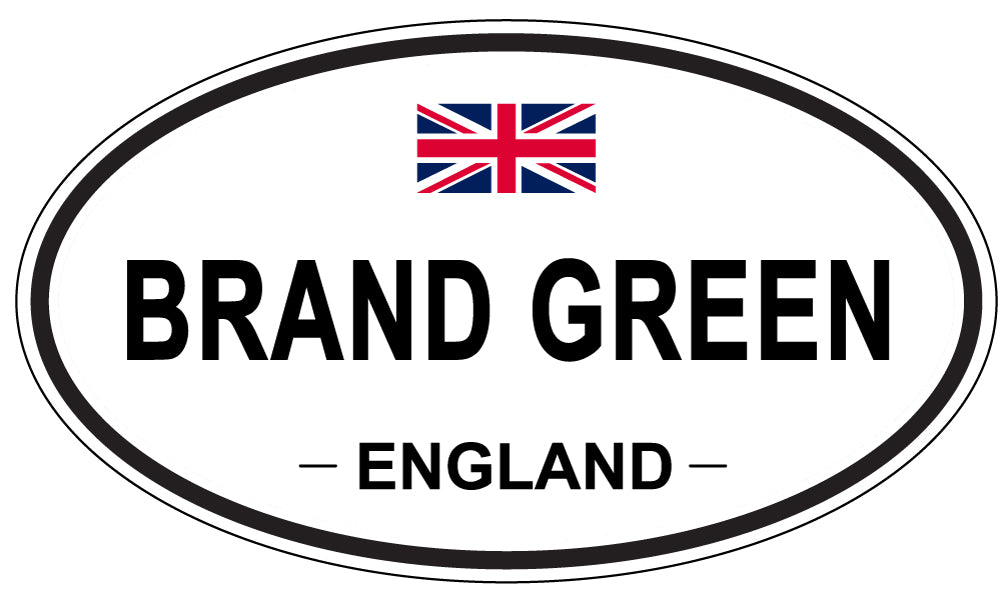 BRAND GREEN, ENGLAND - Oval Sticker