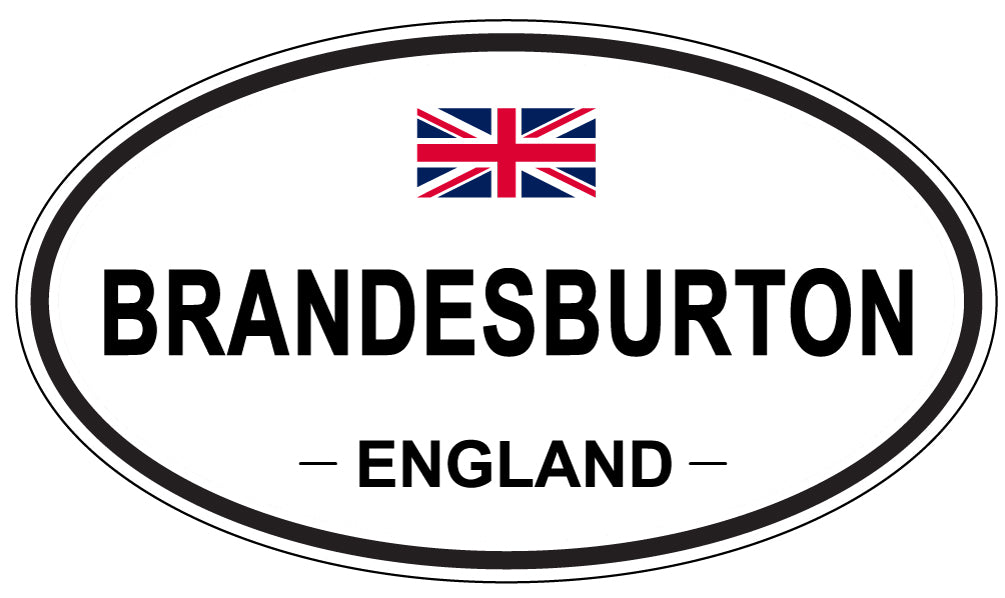 BRANDESBURTON, ENGLAND - Oval Sticker