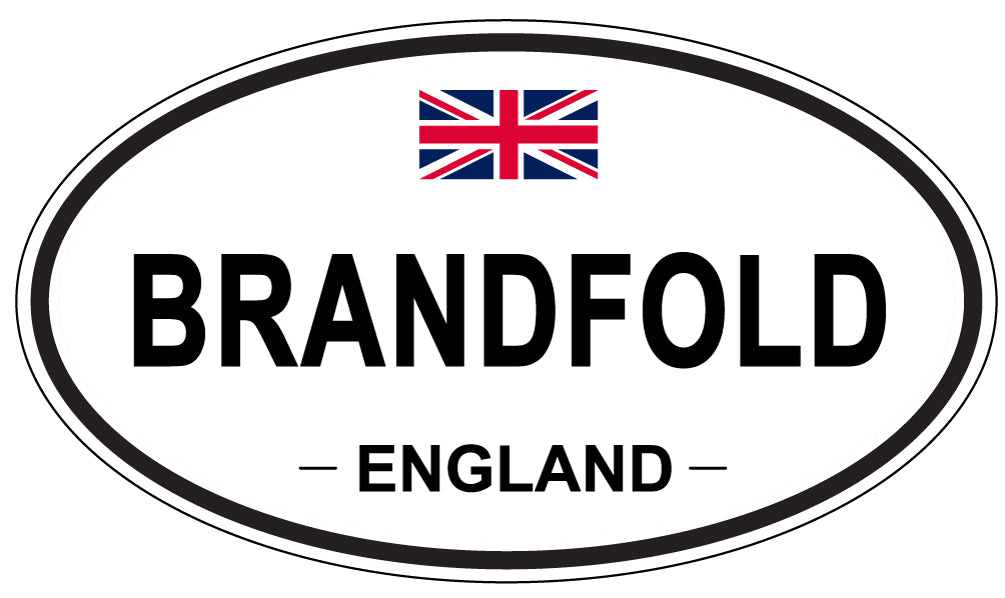 BRANDFOLD, England - Oval Magnet