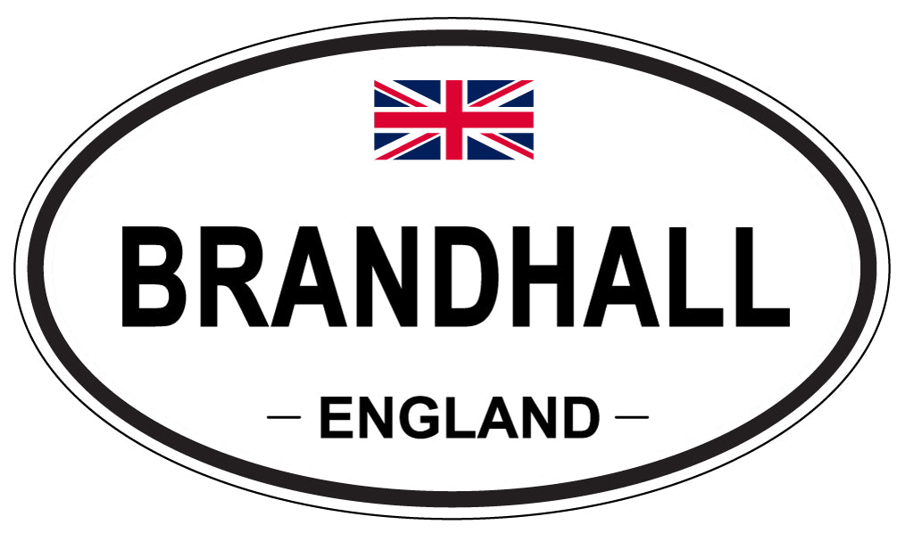 BRANDHALL, ENGLAND - Oval Sticker