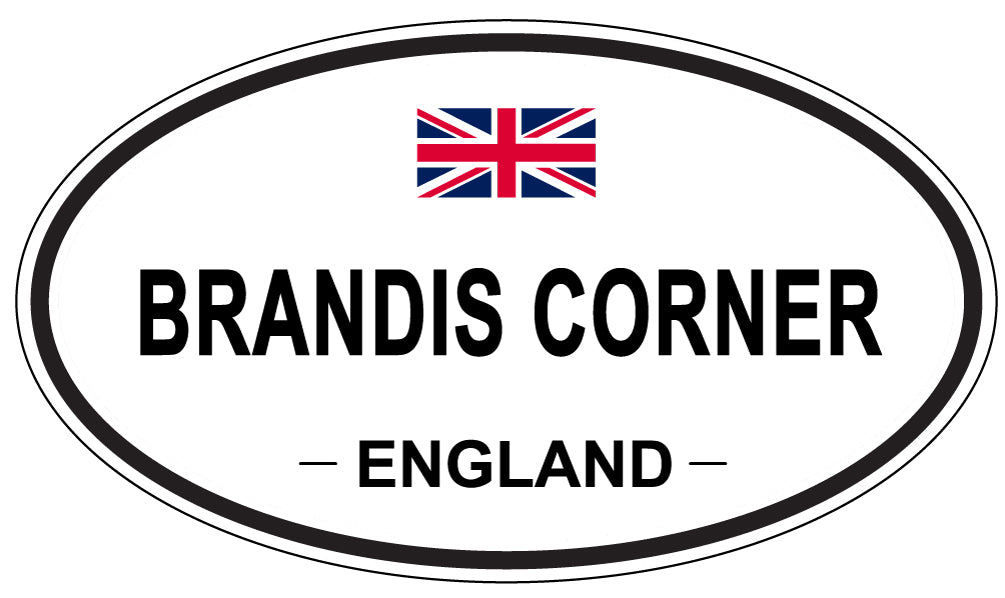BRANDIS CORNER, ENGLAND - Oval Sticker