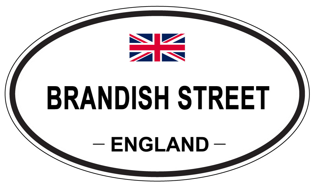 BRANDISH STREET, England - Oval Magnet