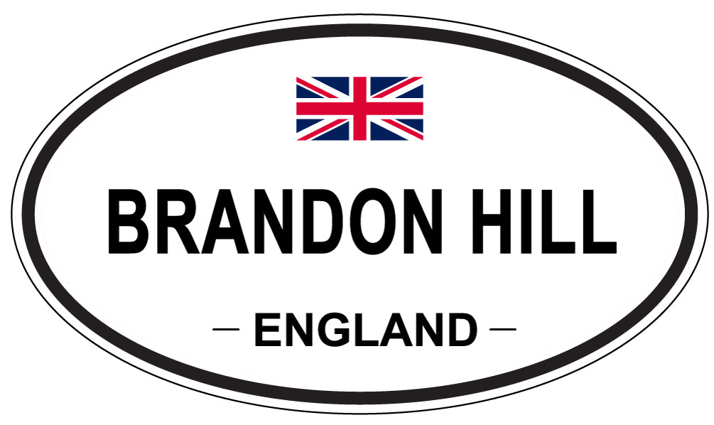 BRANDON HILL, ENGLAND - Oval Sticker
