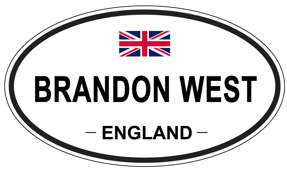 BRANDON WEST, England - Oval Magnet