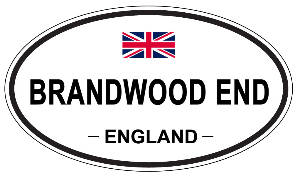 BRANDWOOD END, ENGLAND - Oval Sticker