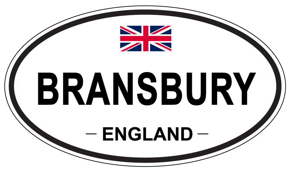 BRANSBURY, ENGLAND - Oval Sticker