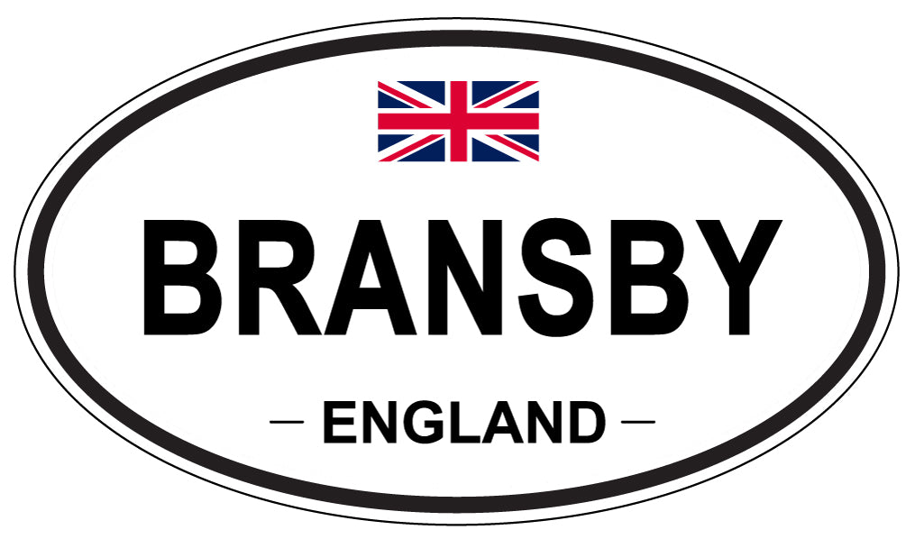 BRANSBY, ENGLAND - Oval Sticker