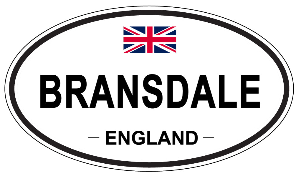 BRANSDALE, ENGLAND - Oval Sticker