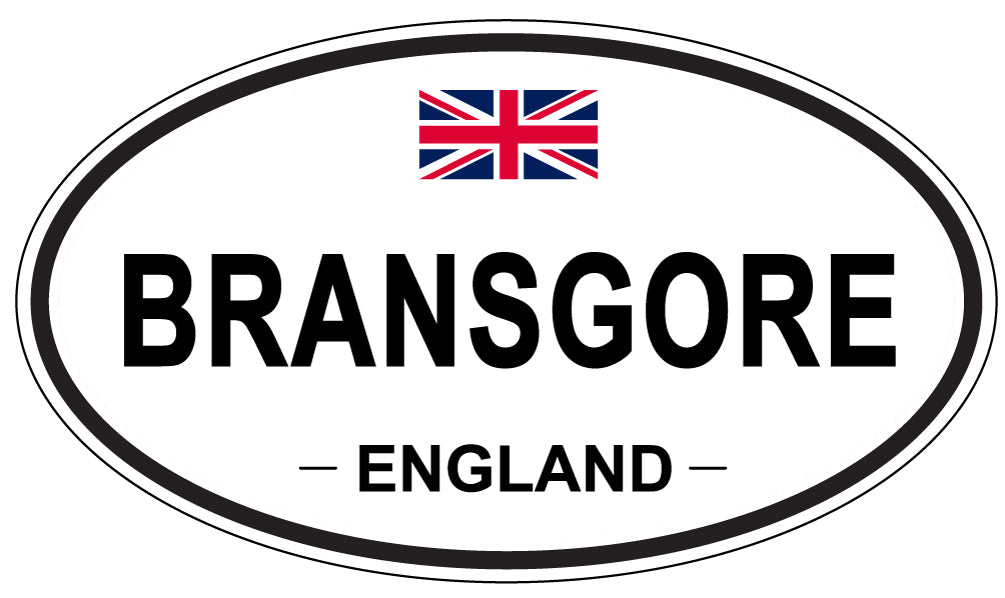 BRANSGORE, ENGLAND - Oval Sticker