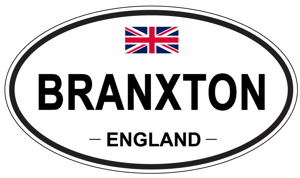 BRANXTON, ENGLAND - Oval Sticker