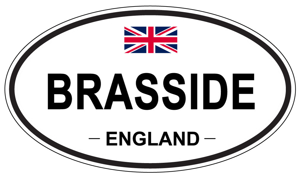 BRASSIDE, England - Oval Magnet