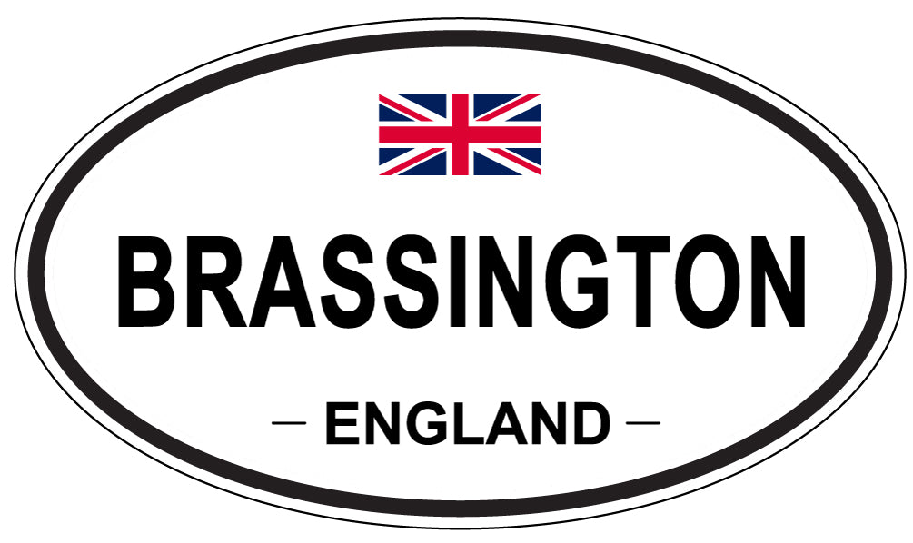BRASSINGTON, ENGLAND - Oval Sticker