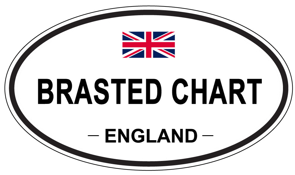 BRASTED CHART, ENGLAND - Oval Sticker