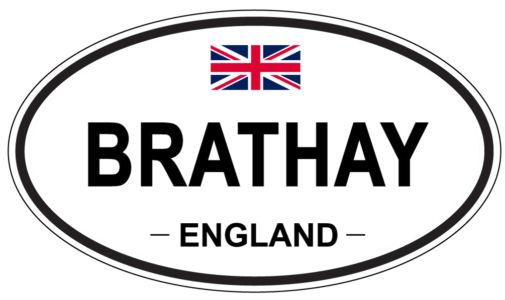 BRATHAY, ENGLAND - Oval Sticker