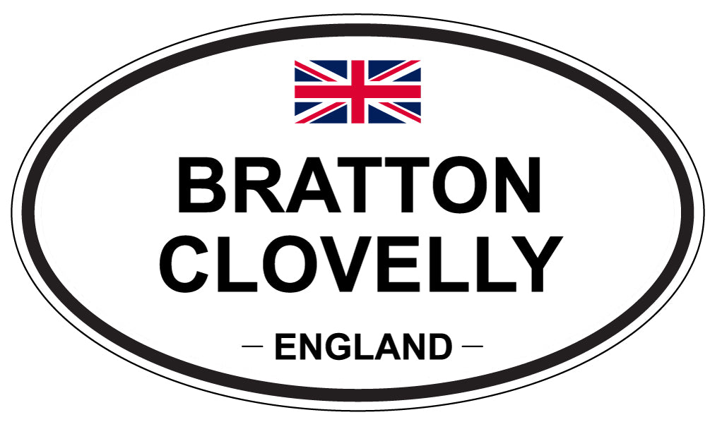 BRATTON CLOVELLY, England - Oval Magnet