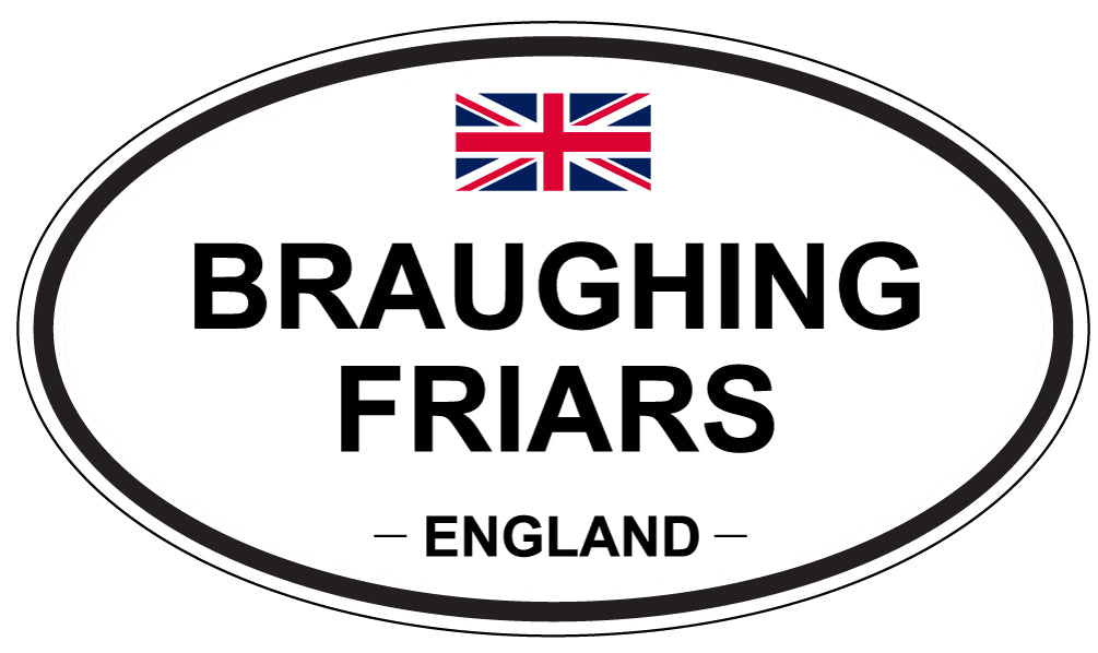 BRAUGHING FRIARS, England - Oval Magnet